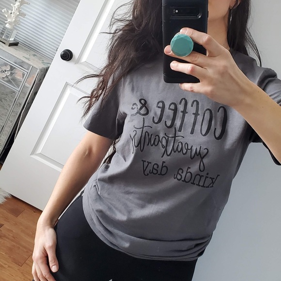 🍁SALE🍁 Coffee & Sweatpants kind of day tee shirt - Picture 8 of 10